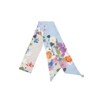 LIU·JO UOMO Silk Scarves Women's Blue