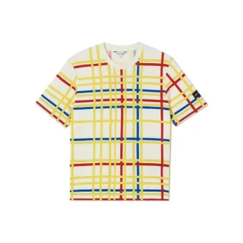 AIGLE SS21 T-Shirt Unisex Mondrian Check Pattern