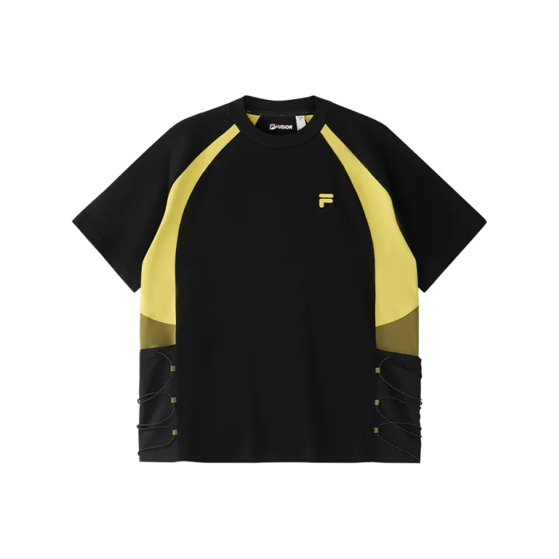 FILA FUSION T Shirt Men's Ginger Green Yellow-0