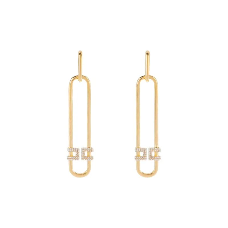 Elisabetta Franchi Rhinestone Earrings-0