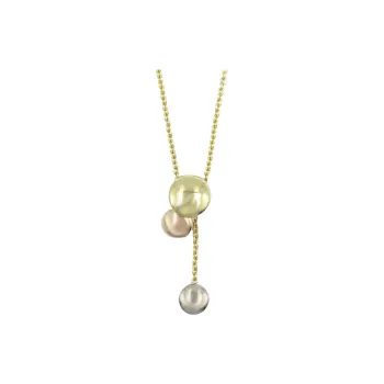 Cartier 2010s 18K Gold And Sterling Silver Sweet Trinity Necklace
