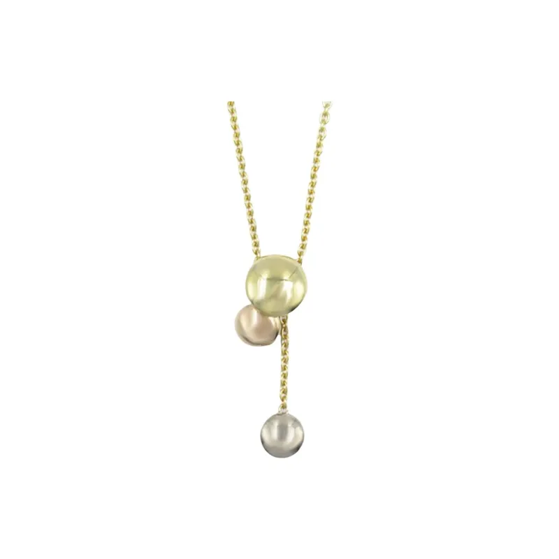 Cartier 2010s 18K Gold And Sterling Silver Sweet Trinity Necklace-0