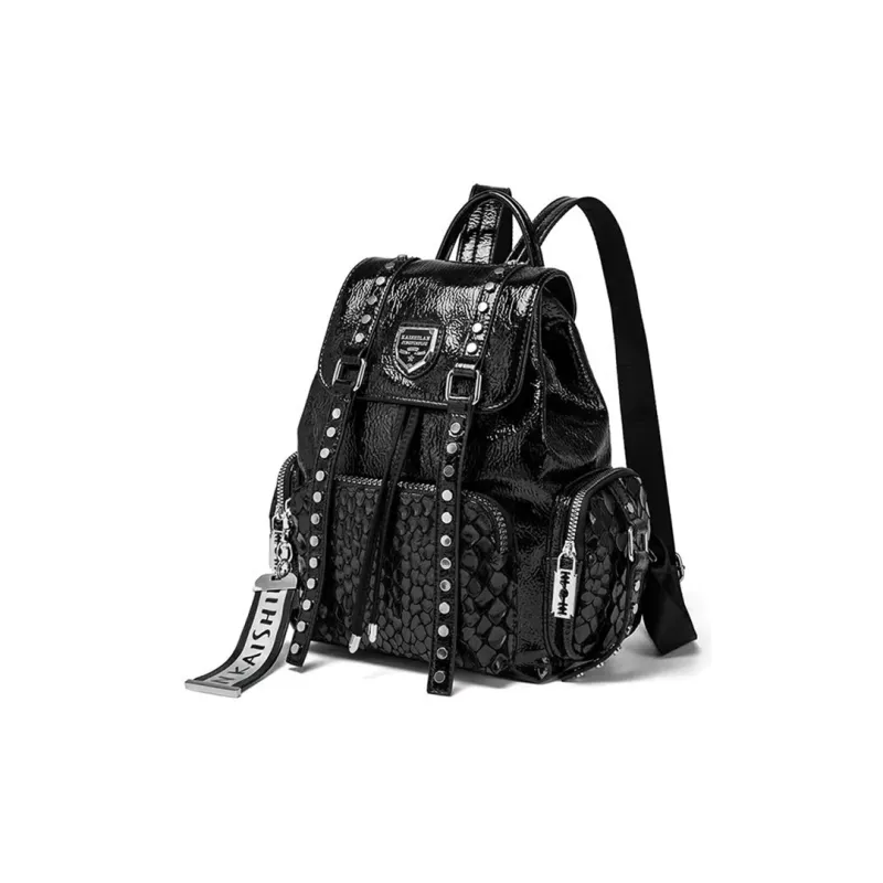 CLEVER& KETCH PU Backpack Regular Unisex Black/Gray-1