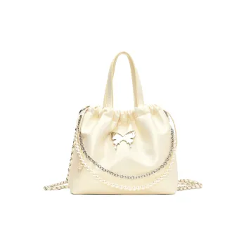 Yalu PU Crossbody Bag Backpack Women's Neon White/Neon Pink/Red/Silver