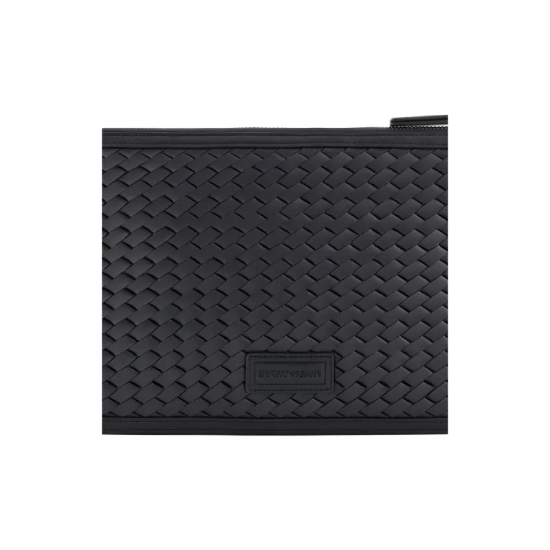 EMPORIO ARMANI Polyester Clutch Men's Black-3