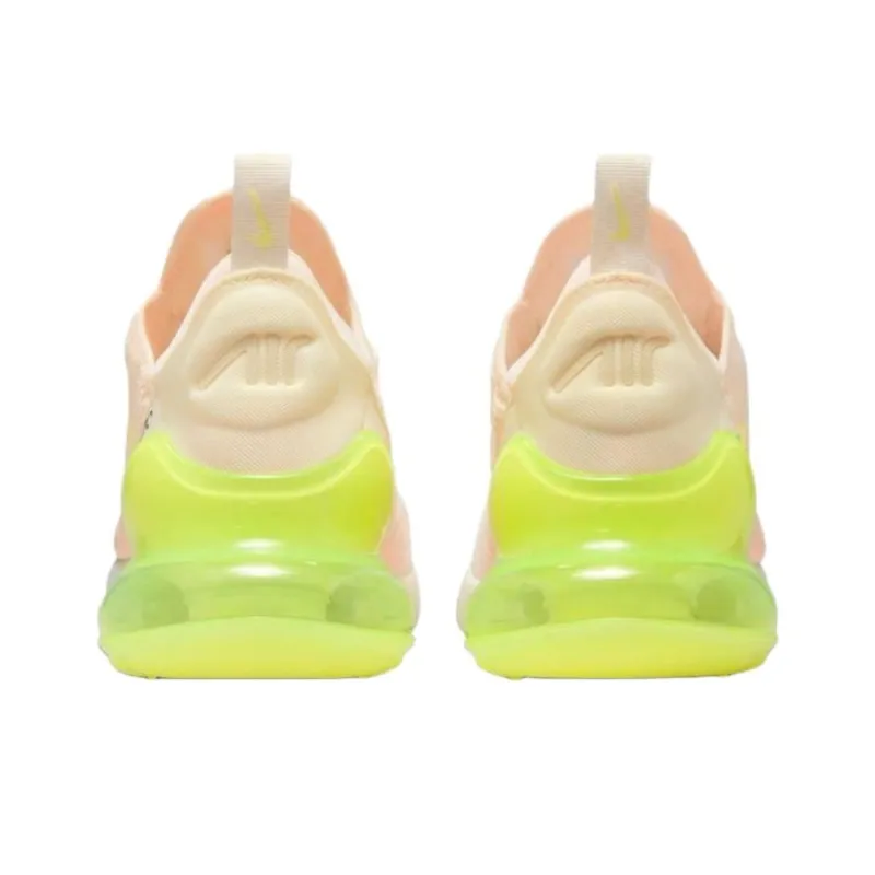 Nike Air Max 270 Anti Slip Wear Resistant Low Top Casual Shoes Women's Pink Green-3