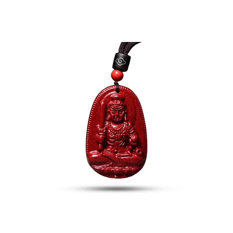 Dora Skewers Reconstructed Cinnabar Pendants Unisex-8