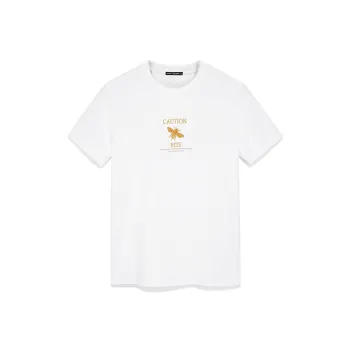 PEACEBIRD MEN T Shirts Men White 1 Fitted