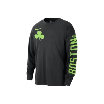 Nike Boston Celtics Courtside City Edition Men's Nike Nba Max90 Long Sleeve T Shirt