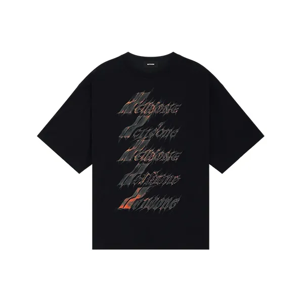 WE11DONE Logo Print T shirt-0