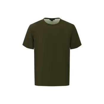 URBAN REVIVO T Shirts Men Dark Brown Green
