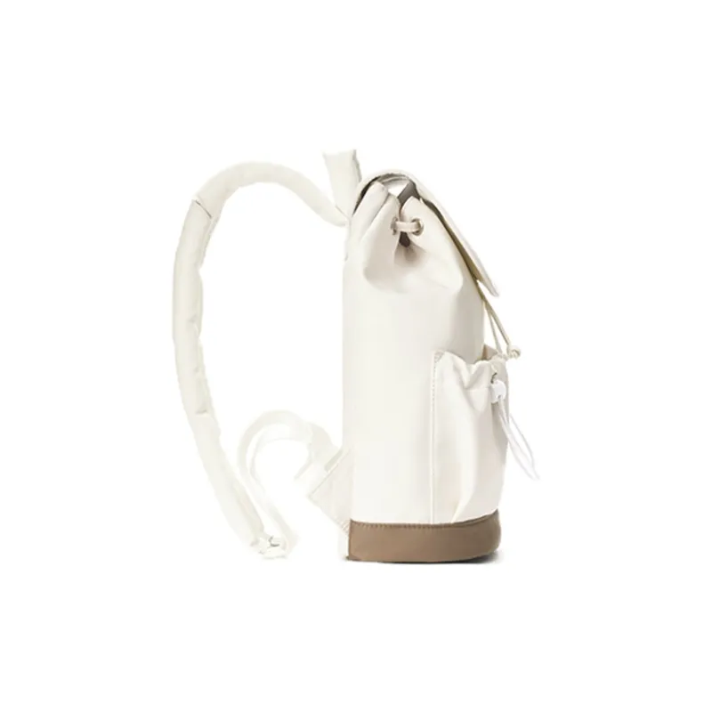 MR.ACE HOMME Nylon Fabric Backpack Small Size Unisex Cream White/Light Gray Green/Dusty Pink-6