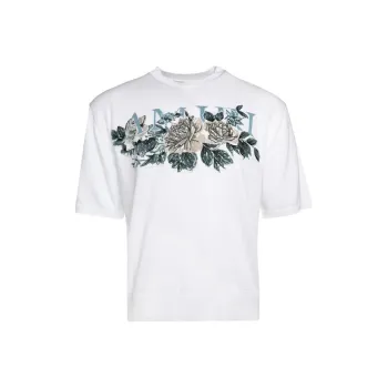 AMIRI Floral Logo Knitted Crewneck Tee