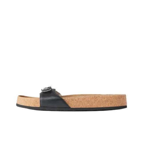 Scholl x Balenciaga Cork Sole Slip Resistant Slide Slippers Women's Black