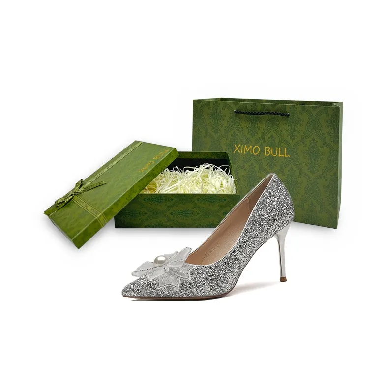 XIMO BULL High Heels Women's Champagne-53