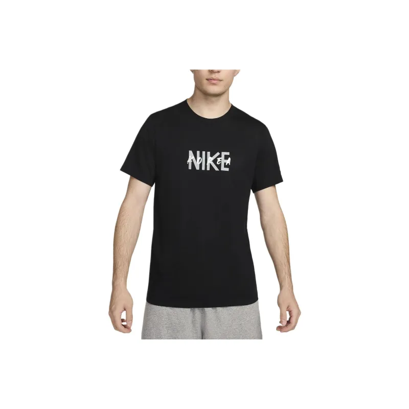 Nike T Shirt Men's Black/Light Smoke Gray-0