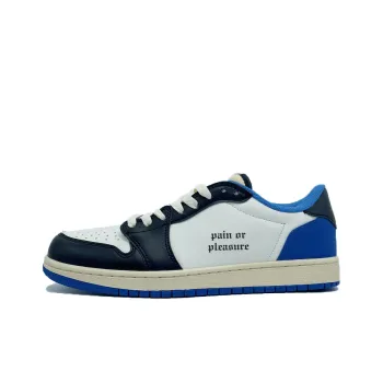 PAIN OR PLEASURE Skateboard Shoes Unisex Blue White