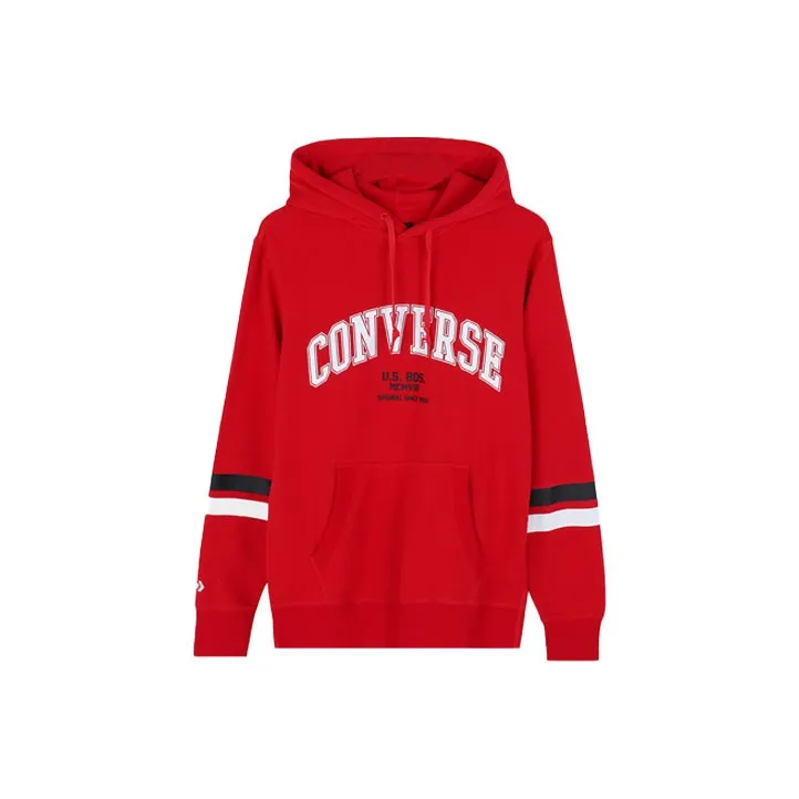 Converse Collegiate Text Sweatshirts Men Red-0