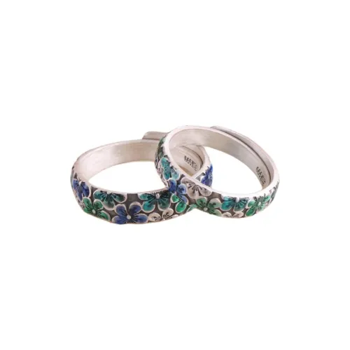 Silver Arashi 999 Fine Silver Sterling Silver Rings Unisex