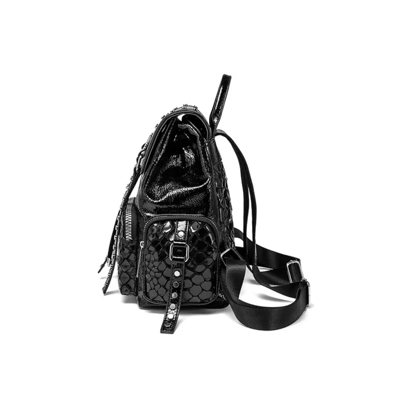 CLEVER& KETCH PU Backpack Regular Unisex Black/Gray-2