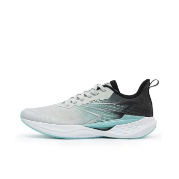 361° Cushioning, Slip Resistant, Breathable, Lightweight Low Top Running Shoes Men's Gray Green Black