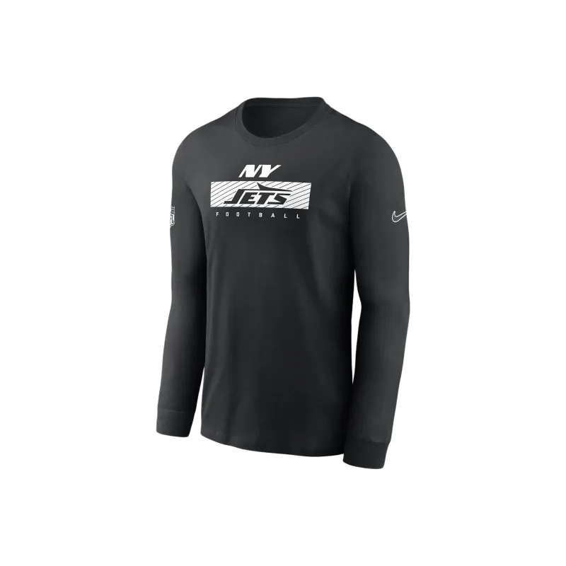Nike New York Jets Sideline Team Issue Men's Nike Dri FIT Nfl Long Sleeve T Shirt-0