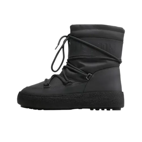 Moon Boot Short Snow Boots Men's Black