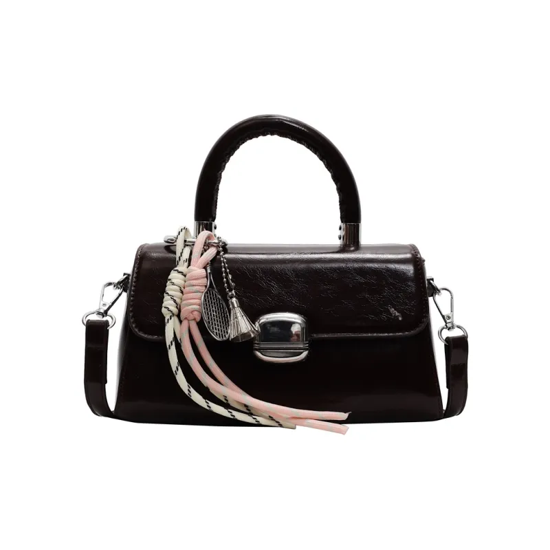 LOUIS ROYALN PU One Shoulder Handbag Regular Unisex Multicolor-7