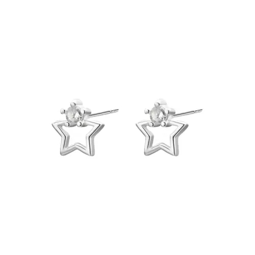 Universe Search S925 Silver Stud Earrings Women's