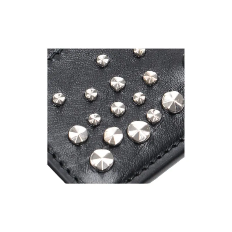 Alexander McQueen Cow Leather Card Holder Card Holder Women's Black-6