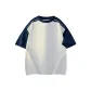 Heather Gray & Navy Blue Sleeves