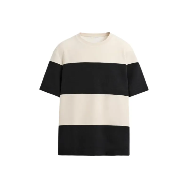 ZARA T Shirt Men's White/Sea Blue-0