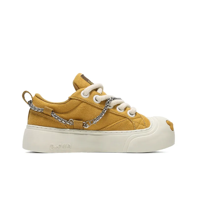 Q AND Coverage Slip Resistant Cushioning Abrasion Resistant Height Increasing Low Top Skateboard Shoes Unisex-30