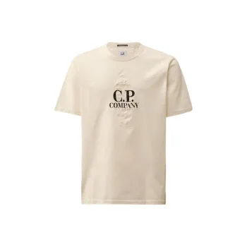 C.P.Company SS25 T Shirt Men's White Gauze