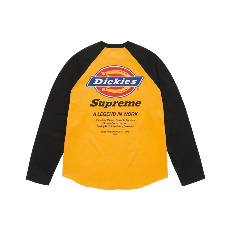 Supreme Dickies Raglan L/S Top-0