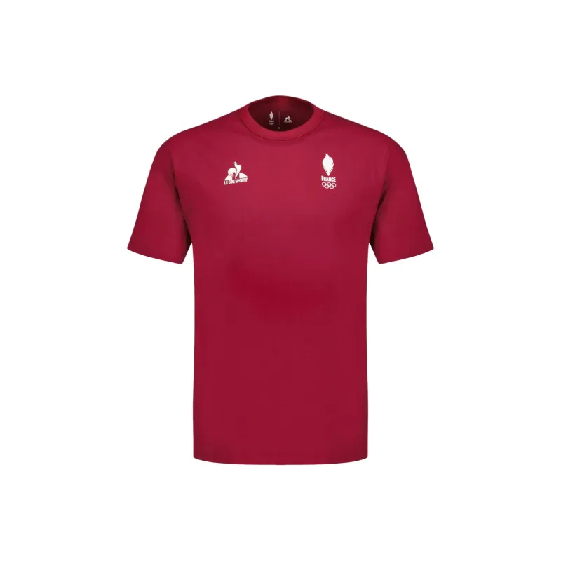 Le Coq Sportif Paris Olympic Games Series SS24 T-Shirt Équipe De France Homme T-Shirt Men's Red-0