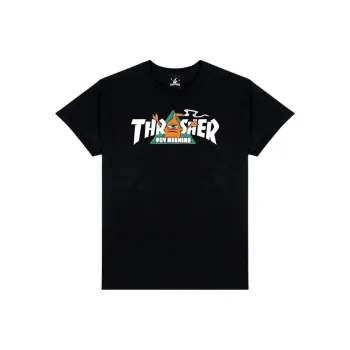 Toy Machine X Thrasher T-Shirts Unisex Black
