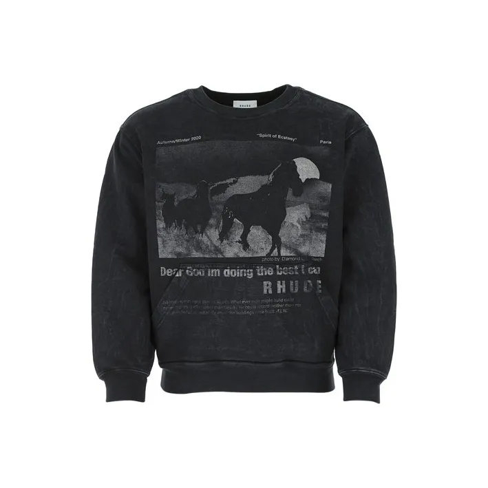 RHUDE Best I Can Graphic Crewneck-0