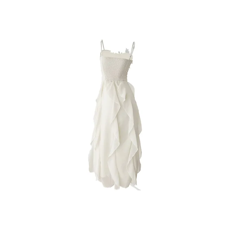 Icicofficial Slip Dress Women's Bright White-1