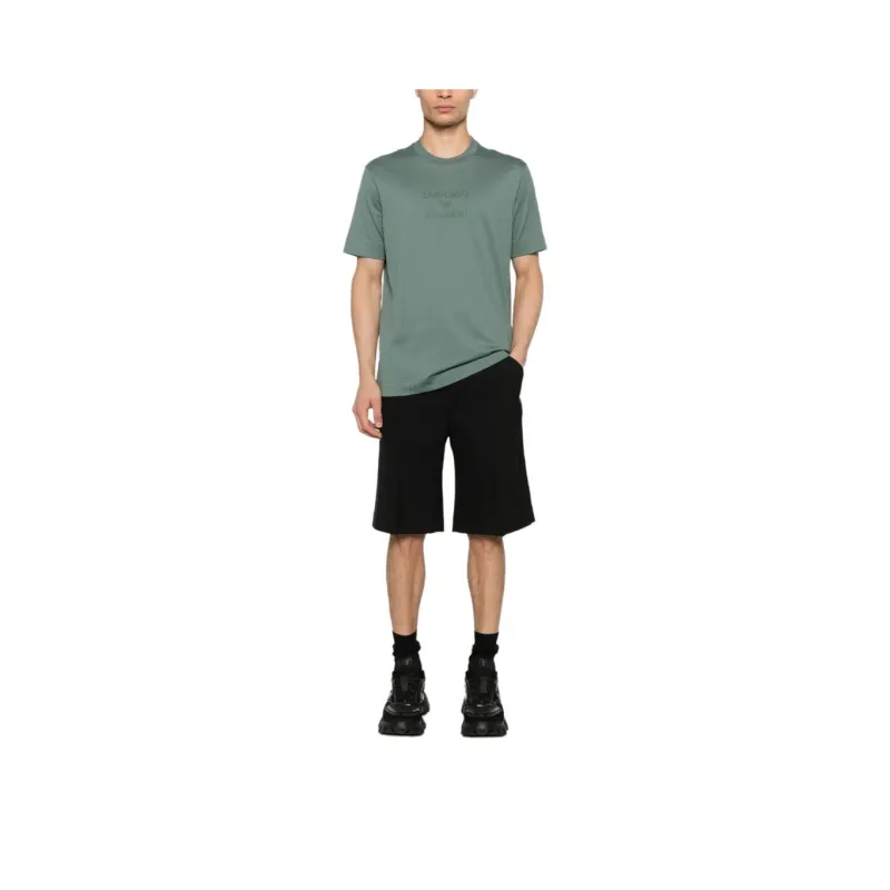 EMPORIO ARMANI Raised logo T shirt-1