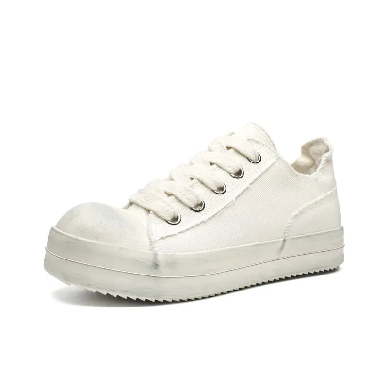 AMICNIEGD Breathable Height Increasing Abrasion Resistant Low Top Canvas Shoes Men's-6