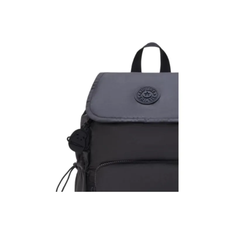 Kipling Polyester Backpack Medium Size Women's Simple Rose Pink/Simple Beige/Simple Black-8