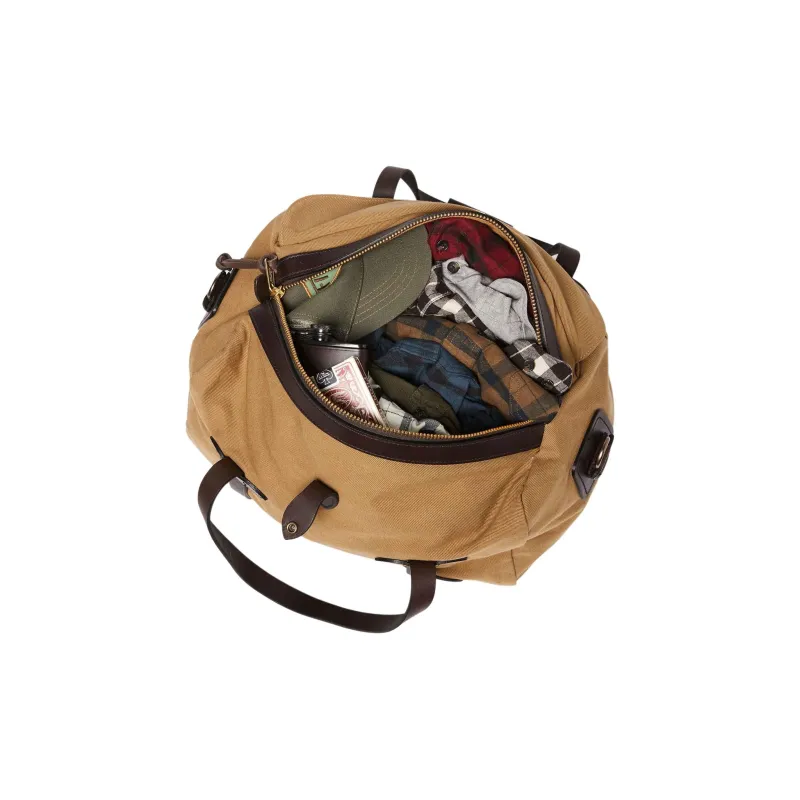 Filson 100% Cotton Coarse Twill Travel Bag 43L Men's Chocolate Brown & Beige-5