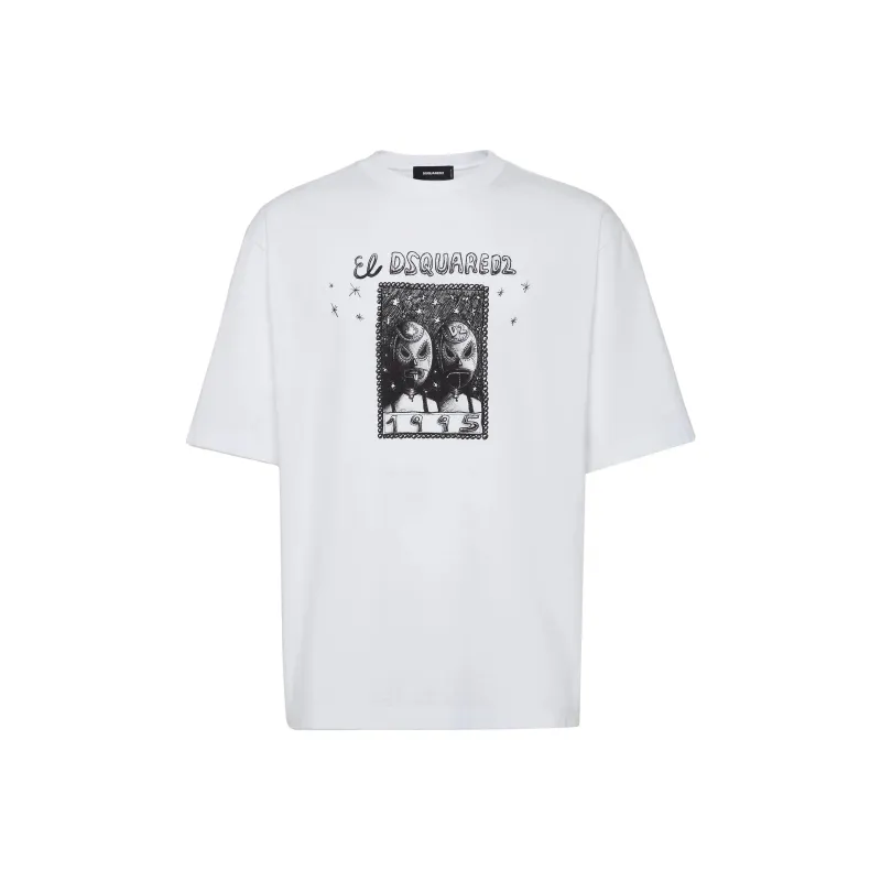 Dsquared2 Wash Loose Fit Cartoon T Shirt-0