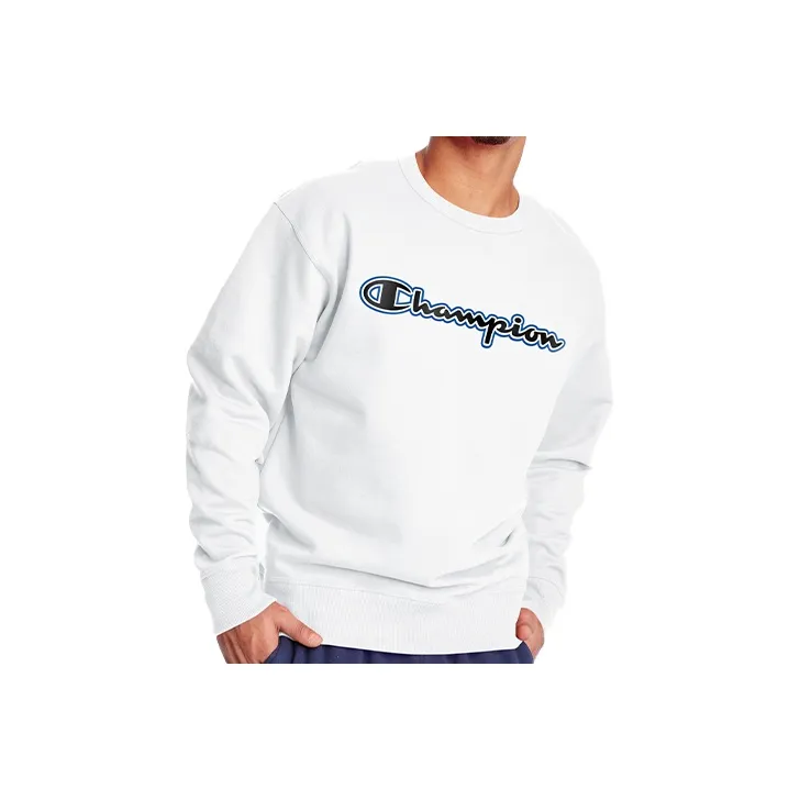 Champion Crew Neck Regular Sweatshirt US Version Men's White-0