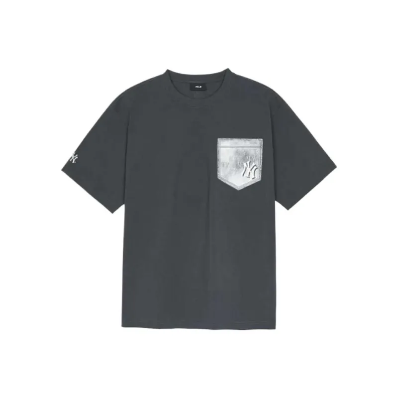 MLB New York Yankees T Shirt Unisex Charcoal Gray-0