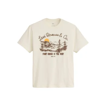 Levis T-Shirts Men Beige