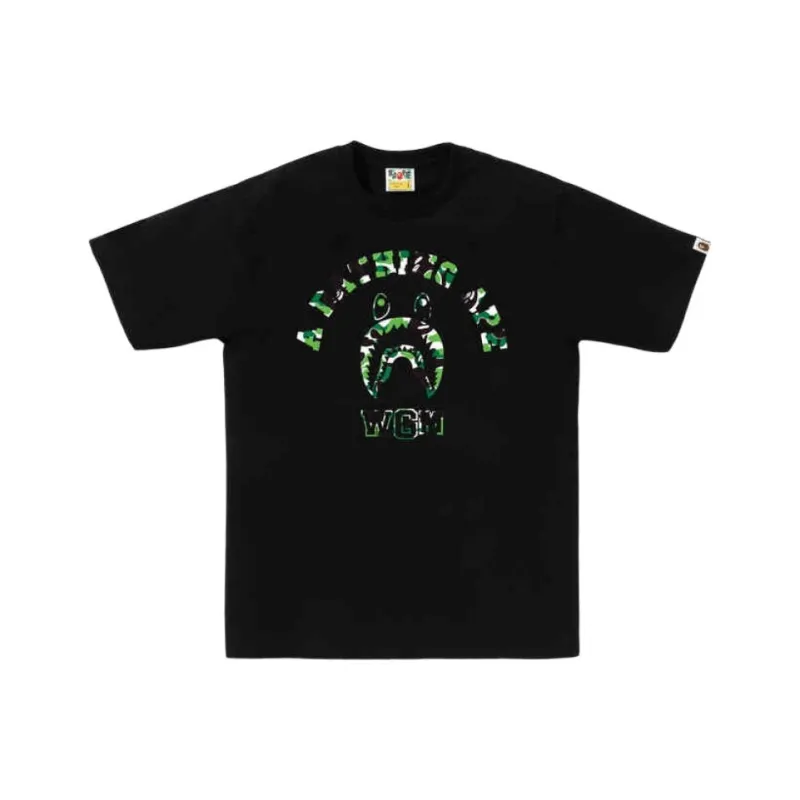 A BATHING APE Store Chengdu Shark College Tee-0