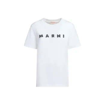 MARNI Scribbled Logo Jersey T Shirt
