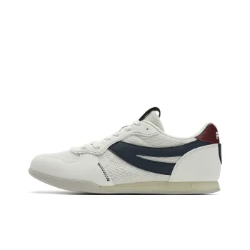 FILA Trail Curved Edge Shoes Slip Resistant Low Top Casual Shoes Men's White Blue